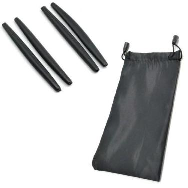 Imagem de 2 Pares Ponteira Para Óculos Duas Saidas 61mm + Saquinho - Vila Otica,