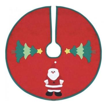 Imagem de Saia Para Árvore De Natal Papai Noel 60cm Decorada Enfeite Natalino - 