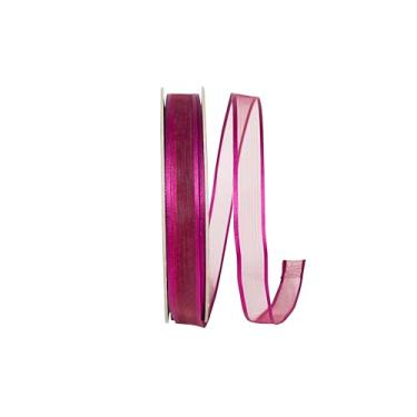 Imagem de Reliant Ribbon Charlize Fita de cetim transparente com fio, ameixa