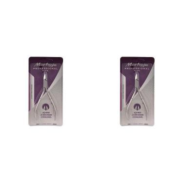 Imagem de Kit 2 Und Alicate De Cutícula Merheje Inox Profissional