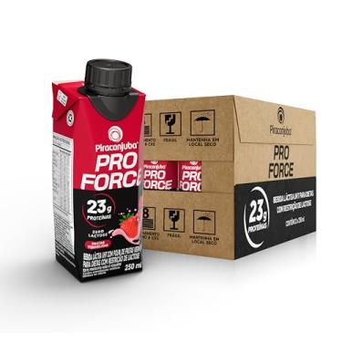 Imagem de Piracanjuba ProForce 23g de Proteínas Zero Lactose Sabor Frutas Vermelhas - 12 Unidades de 250ml