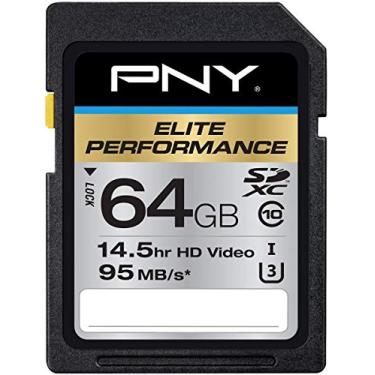 Imagem de PNY 64 GB Elite Performance Class 10 U3 SDXC cartão de memória flash