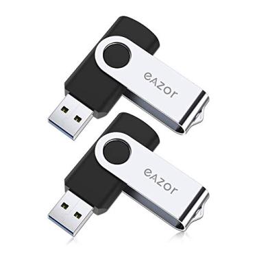 Imagem de Pen drive USB 3.0 de 32 GB, velocidade de pen drive de até 90 MB/s, design giratório de pen drive, cartão de memória para PC/laptop/PS4/armazenamento externo, unidade de salto, pen drive digital para