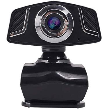 Imagem de Webcam 720P com microfone HD 720p widescreen para chamadas de vídeo e gravação para câmera giratória de computador, USB, laptop, webcam, 720p, adequada para equipamentos de computador doméstico (cor: