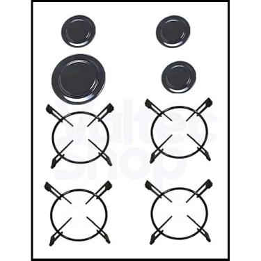 Imagem de Kit Fogão Trempe Espalhadores Cooktop - 1 Grande e 3 Médios