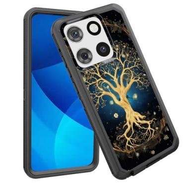 Imagem de GFEWYTJYJ Capa para Moto G Stylus 5G 2025, à prova de choque, 3 camadas, proteção total, resistente, de alto impacto, capa rígida para Motorola Moto G Stylus 5G 2025, árvore da vida estética