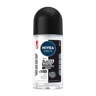 Imagem de NIVEA MEN Desodorante Roll-on Black & White Invisible Original 50ml - Protege por 72h e evita manchas nas roupas