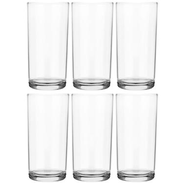 Imagem de Kit 6 Copos de Vidro Long Drink 300ml Cylinder Transparente para Servir Sucos Água