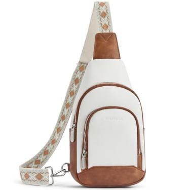 Imagem de BOSTANTEN Bolsa tiracolo feminina de couro, vintage, transversal para viagem com alça de guitarra, estilo boêmio, Bege, Large, Bolsa tiracolo moderna