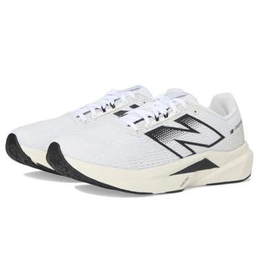 Imagem de New Balance Fuelcell Propel V5 masculino, Branco/Preto Cimento/Linho, 13 Wide