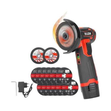 Imagem de Mini Rebarbadora Sem Fio Hilda 12V - Para Reparo, Corte, Polimento e M