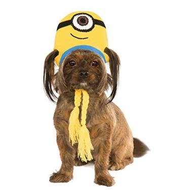 Imagem de Chapéu de malha para cães Minion Stuart, pequeno/médio