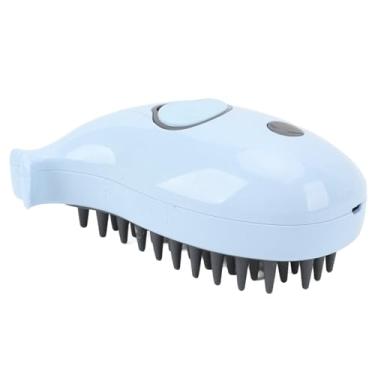 Imagem de Escova a de Animais de Estimação, Silicone Compacto Remoção Cabelo Pincel Ergonômico para Gatos para Gatos Cães Cães (Azul)