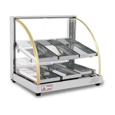 Imagem de Estufa Salgados Quente Dupla 6 Bandejas Com Termostato Inox Tita, 220