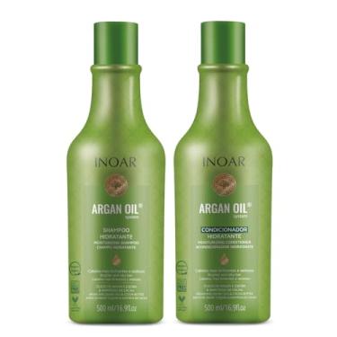 Imagem de INOAR Kit Inoar Shampoo + Condicionador 500Ml Argan Oil Hidratante
