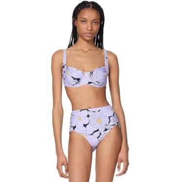 Imagem de kate spade new york Sutiã feminino Coastal Garden franzido, Azul marinho planetário, G