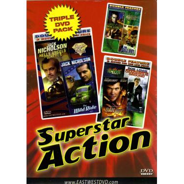 Imagem de "Superstar Action"Hells Angels on Wheels+The Wild Ride+On Dangerous Ground+Bail Out+The Sell-Out+The Great St. Louis Bank Robbery[Triple DVD Pack & Double Feature]
