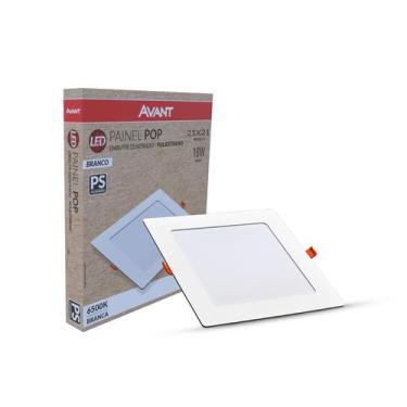 Imagem de Kit 2 Painel Plafon Led 18w Quadrado Embutir Branco Frio Estrutura Bra