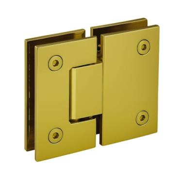 Imagem de Dobradiça Inox Vidro/vidro C/Mola - Dourado