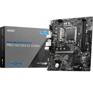 Imagem de Placa Mãe MSI PRO H610M-G (LGA1700 /2xDDR4/HDMI/VGA/DP/M.2/USB 3.2)