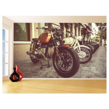 Imagem de Papel De Parede 3D Moto Custom Chopper Viagem 3,5M Bkm109 - Você Decor