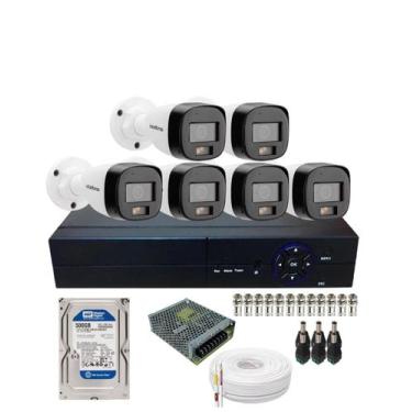 Imagem de Kit 6 Câmeras de Segurança Intelbras VHD 3220 B Full Color com Áudio D