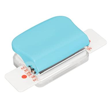 Imagem de Akozon Máquina de Encadernação Manual - de Encadernação de Livros de Cinch de 6 Buracos para Casa e Escritório, Mini Ferramenta de Manual (Azul claro)