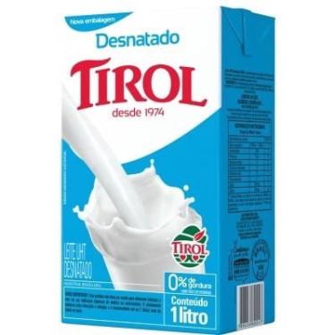 Imagem de Leite Desnatado Tirol 1l - 12 Unidades