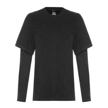 Imagem de Blusa John John Masculina Moletom Double Layer Preta, L/G
