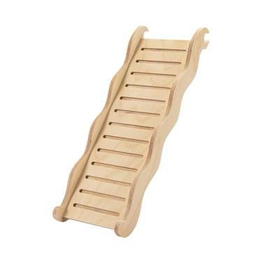 Imagem de Bothyi Escada de madeira para hamster, gaiola de, rampa, brinquedo de escalada, ponte de hamster anão, ponte de escada, para ratos, chinchilas, L