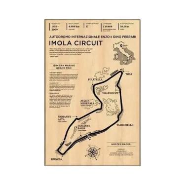 Imagem de Vintage Monaco Grand Prix Circuit Track F1 Racer Poster Canvas Wall Ar