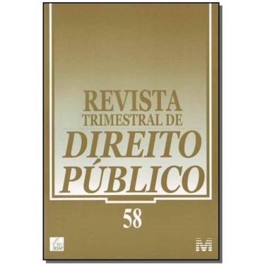 Imagem de Revista Trimestral De Direito Publico Ed. 58