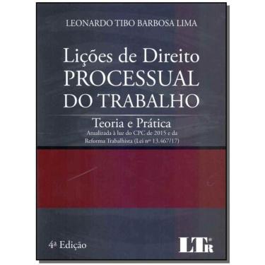 Imagem de Licoes De Direito Processual Do Trabalho - 04Ed/17
