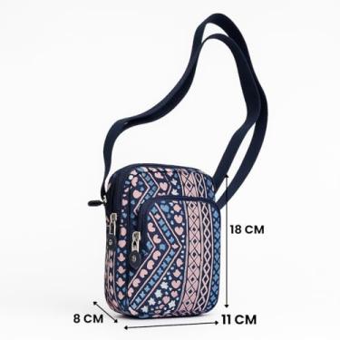 Imagem de Bolsa tiracolo Hobo Crescent com bolsa de armazenamento de malha, bolsa de ombro feminina masculina bolsa de ombro bolsa de bolinhos com alça ajustável Crossbody (Coração)