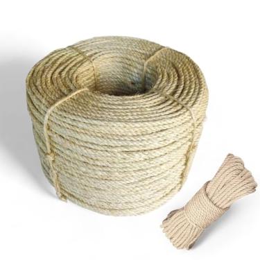 Imagem de Fio de Juta，Corda de Sisal 5-8 Mm Rolo 15 M 30 M 50 M Arranhador de Gato Feito à MãO Linha Grossa(5mm,50M)