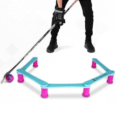 Imagem de ACE HOCKEY Treinador Elevated Snake 5 Stickhandling para Hóquei de Rua e Controle de Bola de Hóquei em Campo e Disco - Altura de 7,9 cm, Serve para Equipamento Oficial de Bola de Hóquei para Controle