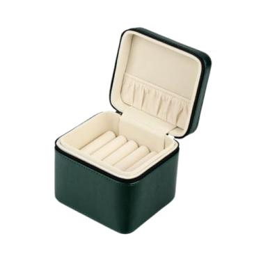 Imagem de YIJU Caixa de apresentação para pulseira, estojo de couro PU, organizador portátil para joias, caixa de pulseira para lojas de varejo, mercados de, Verde