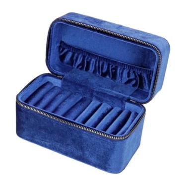 Imagem de predolo Caixa organizadora para guardar pulseiras, suporte para pulseiras, caixa de joias para exibição de anéis, lojas de brincos, mulheres, senhoras, casa, Azul Real