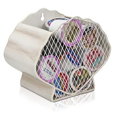 Imagem de Made Easy Kit Organizador de cesta de café decoração útil - compatível com cápsulas Keurig K-Cup - Decoração funcional de bar de café - Bancada de estação de café mar de armazenamento independente