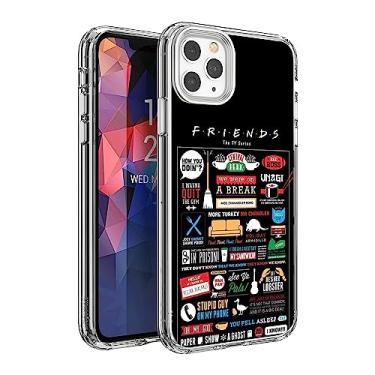 Imagem de CHENQIAOHU Capa compatível com iPhone 15 Pro Max, design exclusivo de TPU macio bumper capa transparente protetora fina para homens mulheres meninas meninos (Trendy-Friends-5)