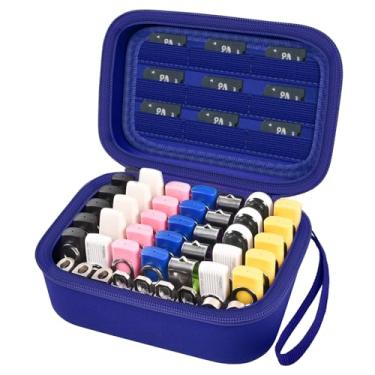 Imagem de Estojo para pen drive USB, pen drive, cartão de memória SD SDXC SDHC SDHC, bolsa de armazenamento de acessórios eletrônicos para SanDisk/SamData/Samsung/TOPESEL/Memory Stick/YubiKey - Azul (apenas