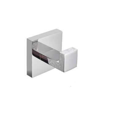 Imagem de Kit de banheiro dourado escovado - Toalheiro redondo com ganchos para roupão - Aço inoxidável, gancho para roupão