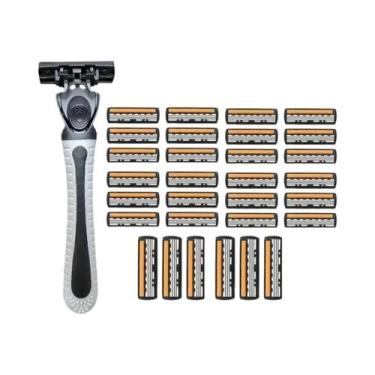 Imagem de Homens Mulheres 3 Camadas Clássico Manual Segurança Navalha Lâminas Su