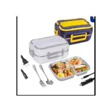 Imagem de Lancheira marmita eletrica e veiculo 12v / 110v -branca - COOKING