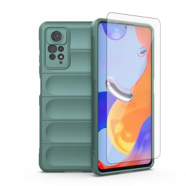 Imagem de Asuwish Capa de telefone para Xiaomi Redmi Note 12 Pro 4G/Redmi Note 11 Pro 5G com protetor de tela de vidro temperado e TPU fina capa de silicone acessórios Redme Note11 11E 11Pro 12Pro feminino