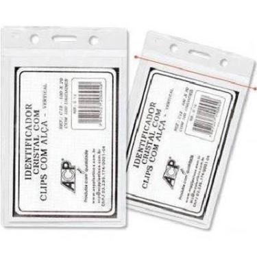 Imagem de Cracha identificador 100cmx7cm sem alça 10 un - acp