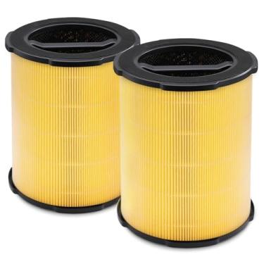 Imagem de Welov Filtro de substituição para purificador de ar P200S, 3 em 1 H13 True HEPA e filtro de carbono ativado de alta eficiência para pelos de animais de estimação, fumo, pólen, poeira, ácaros, cheiros de cozinha, 2 pacotes (amarelo-pet)