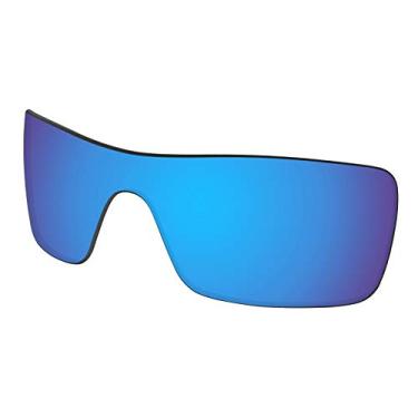 Imagem de Predrox Substituição de lentes de rotor de turbina para Oakley OO9307 Polarized, azul espelhado, 0