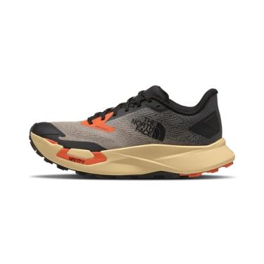 Imagem de THE NORTH FACE Tênis de corrida masculino Vectiv Enduris 4 Trail | Sola de borracha, alta tração 4 mm Lugs Hiking, Solar Flare/TNF preto, 38