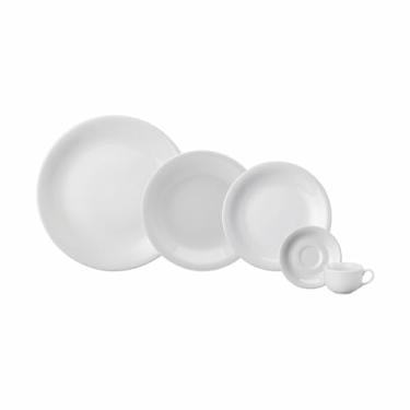 Imagem de Serviço de Jantar e Café 20 Peças em Porcelana, Modelo Voyage Coup, Redondo, Porcelana Schmidt